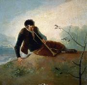 Francisco de Goya Pastor tocando la dulzaina oil